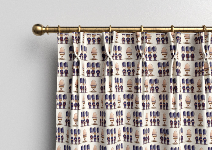 Kings Breakfast, Eggs Prince - Made to Measure Curtains - Image 10